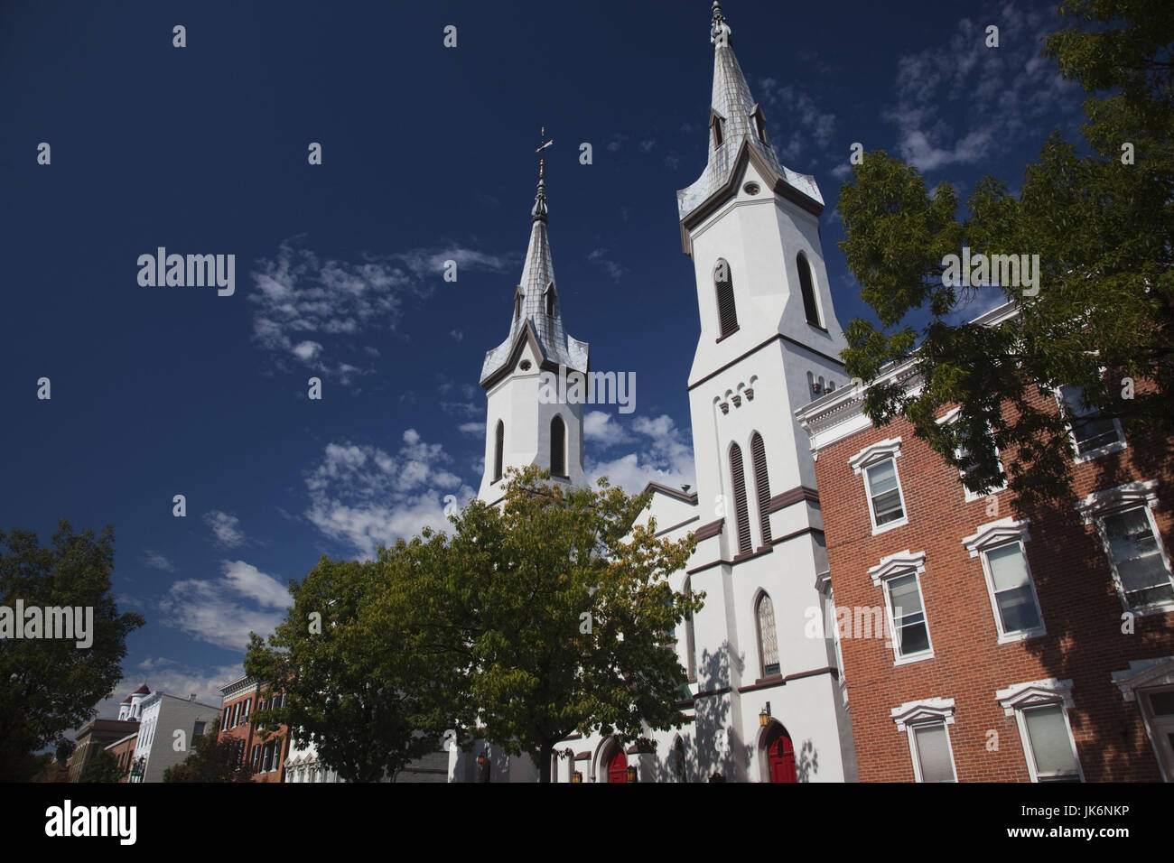 Stati Uniti d'America, Maryland, Frederick, Chiesa Evangelica Luterana, Chiesa Orientale Street, b.1762 Foto Stock