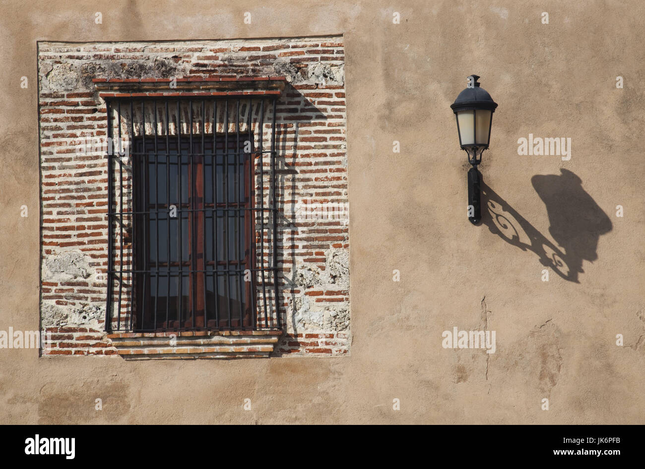 Repubblica Dominicana, Santo Domingo, Zona Colonial, Fortaleza Ozama, coloniale più antico edificio militare nel Nuovo Mondo, b.1502, caserma dettaglio Foto Stock