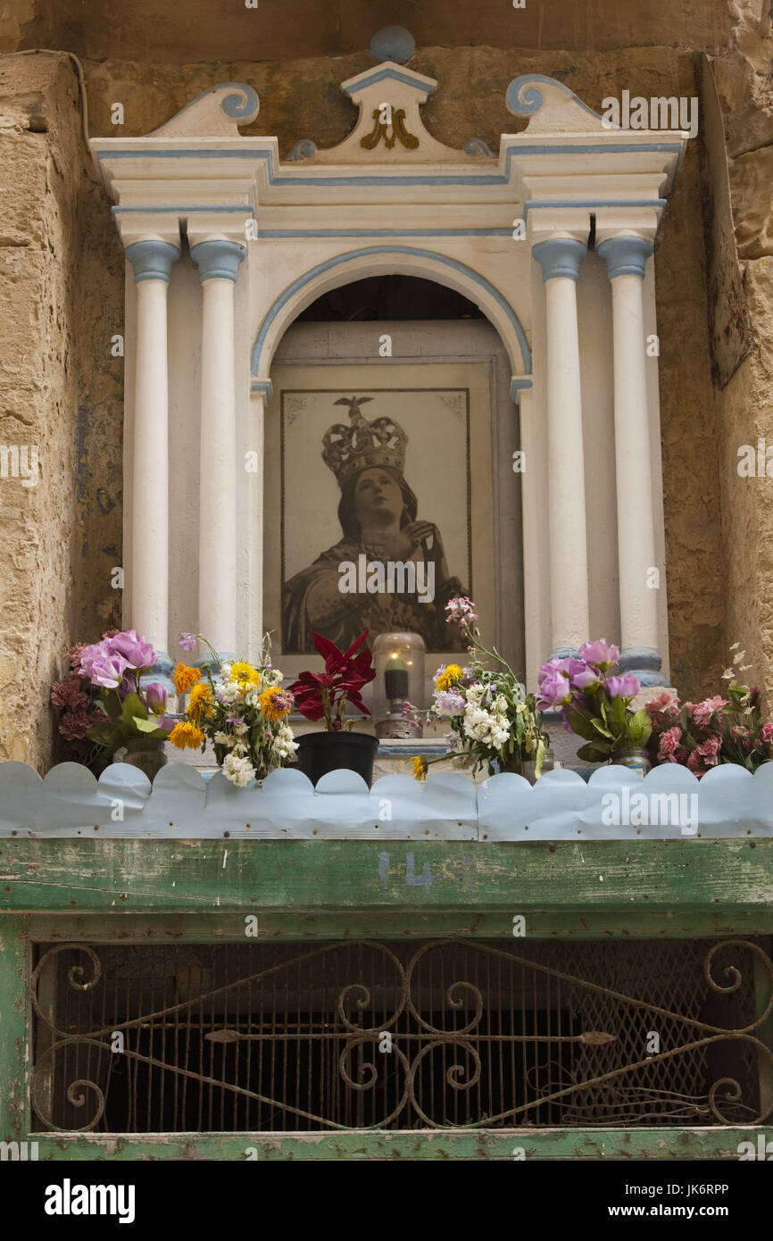 Malta, La Valletta, Chiesa del naufragio di san Paolo, scultura religiosa Foto Stock