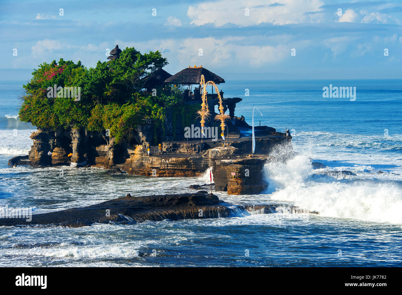 Dal Tempio Tanah Lot nell isola di Bali Indonesia. Foto Stock