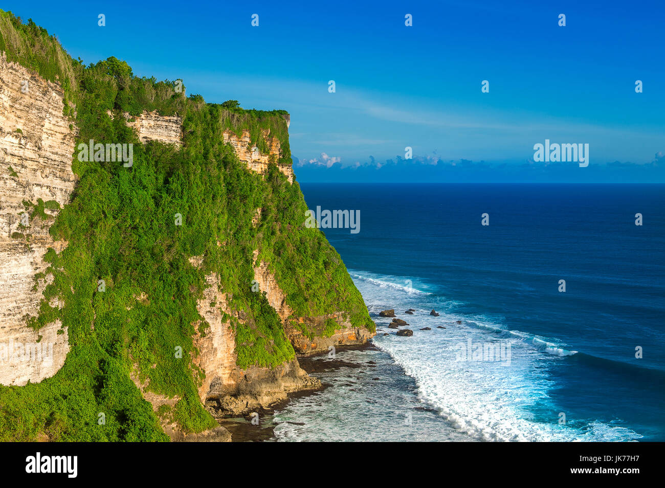 Tempio di Uluwatu di Bali, Indonesia. Foto Stock