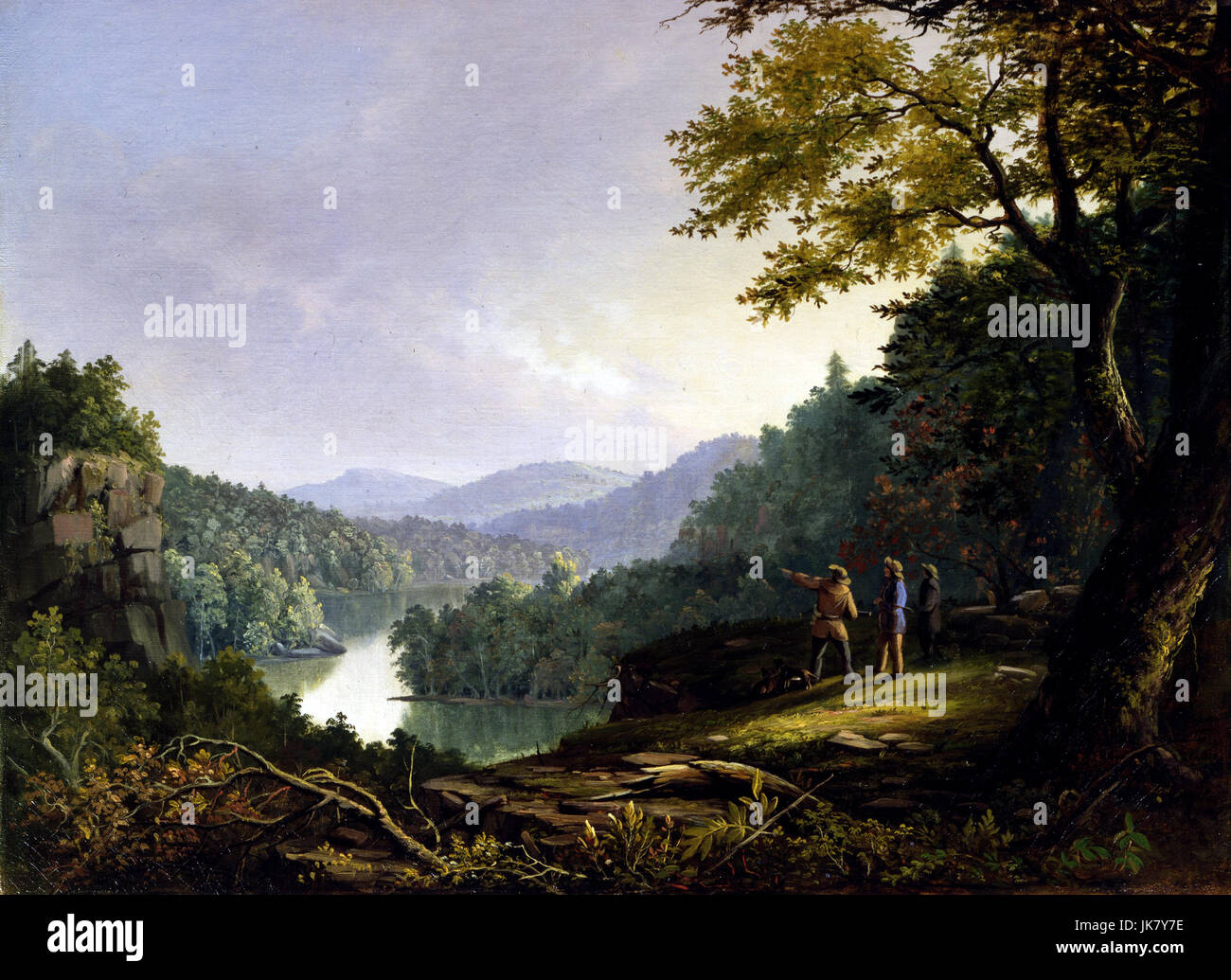 James Pierce Barton, Kentucky paesaggio - 1832. 1832 olio su tela. Cincinnati Museum Center, STATI UNITI D'AMERICA Foto Stock