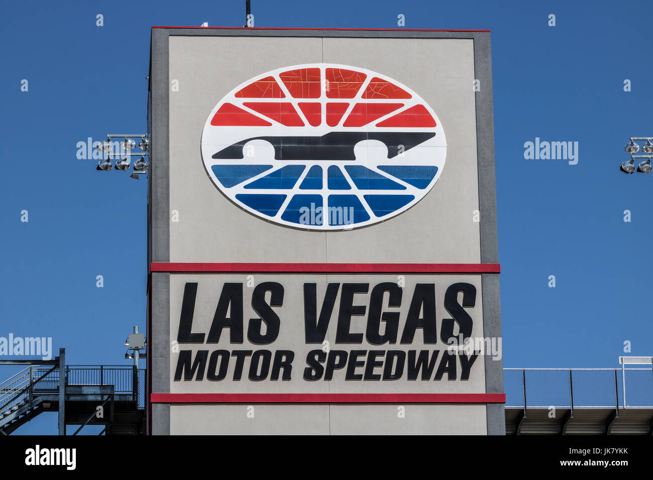 Las Vegas - Circa il luglio 2017: Las Vegas Motor Speedway. Gli host LVMS NASCAR e NHRA eventi tra cui la Pennzoil 400 I Foto Stock