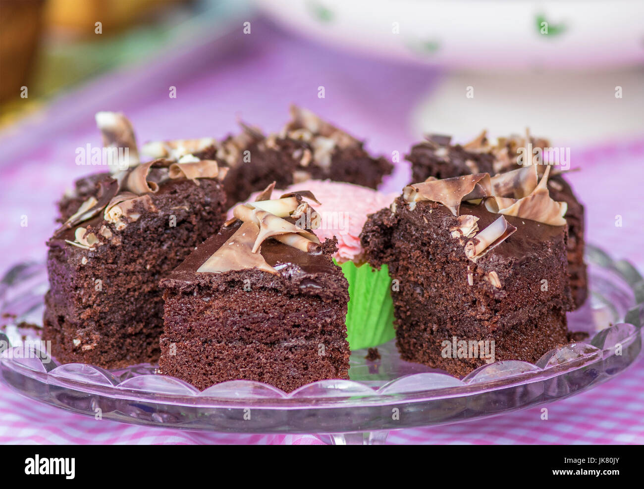 Tockenham fiere estive torta in stallo Foto Stock