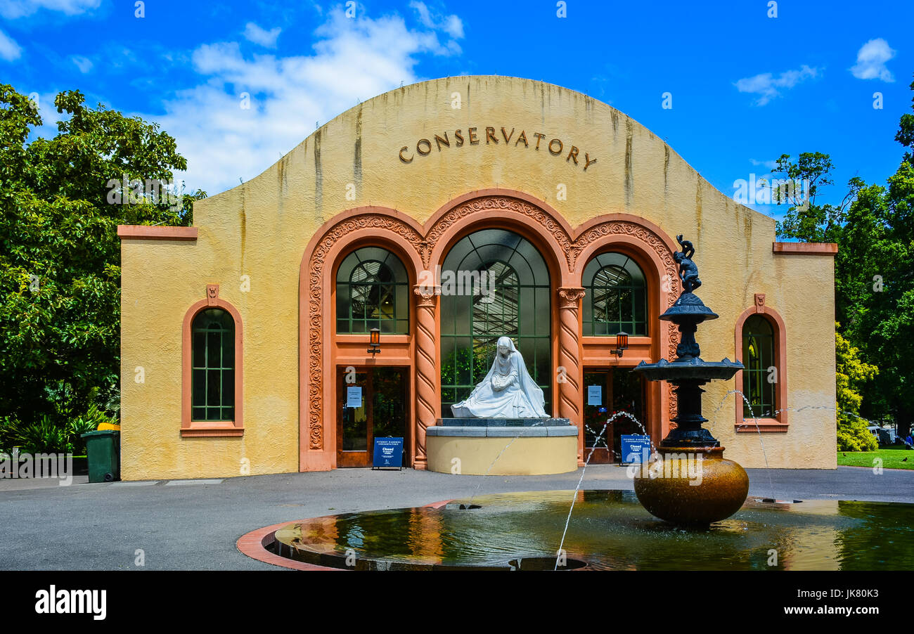 Il Conservatorio - uno di Melbourne preferito di attrazioni turistiche, il Conservatorio è stata che offre spettacolari composizioni floreali dal marzo 1930. Foto Stock
