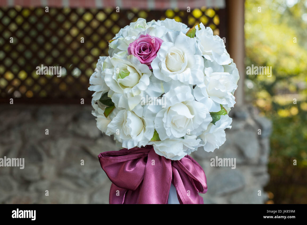 Bel fiore decorazioni per matrimoni, bouquet di fiori Foto Stock