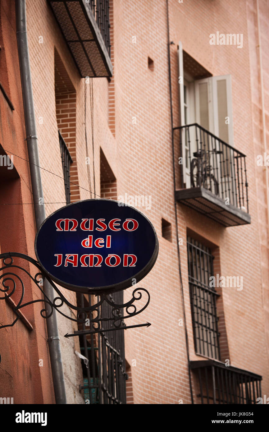 Spagna, Madrid, Centro, Plaza Mayor e Museo del Prosciutto, museo del prosciutto, esterna Foto Stock