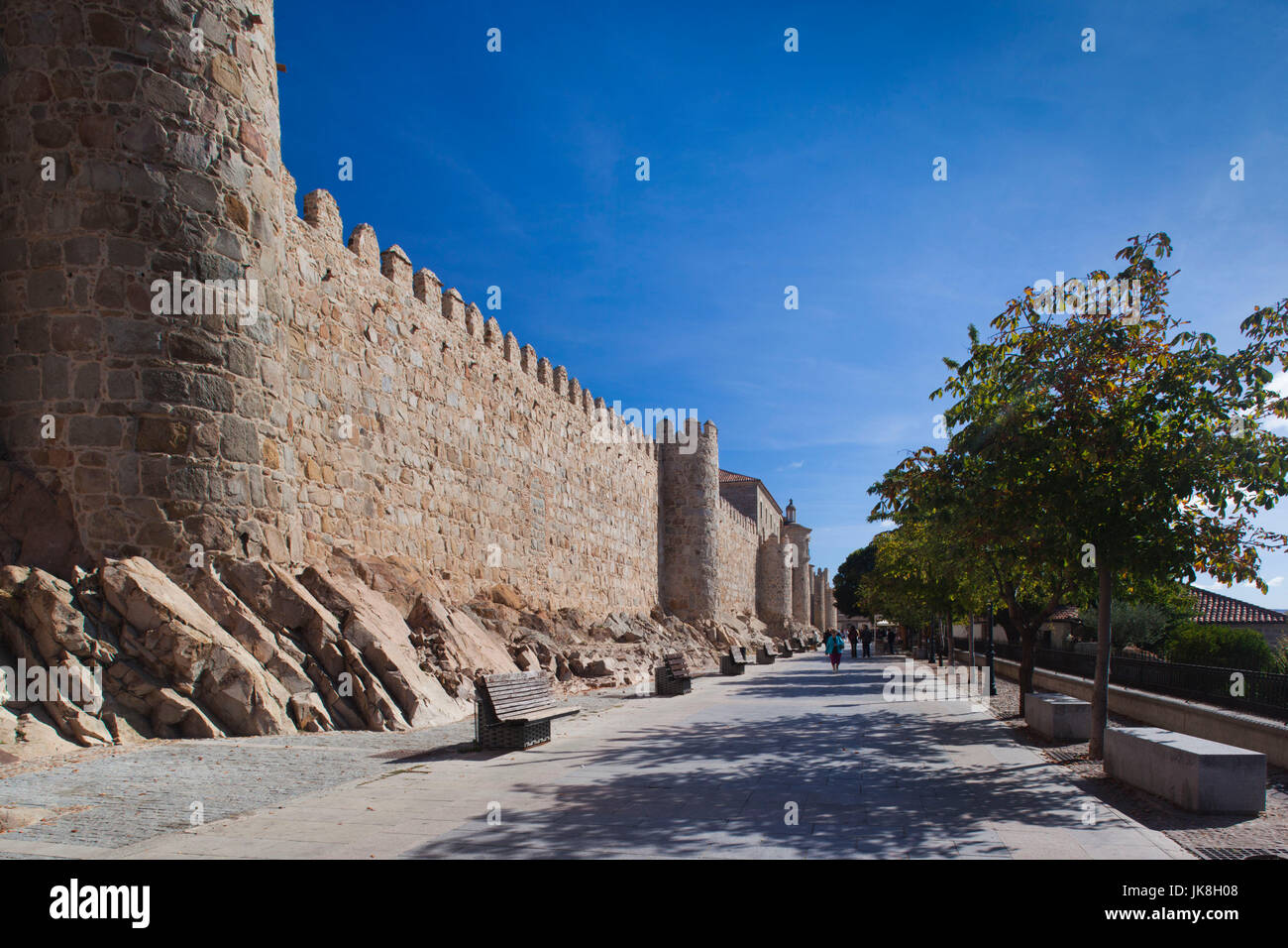 Spagna, Castilla y Leon Regione, Provincia di Avila, Avila, Las Murallas, mura Foto Stock