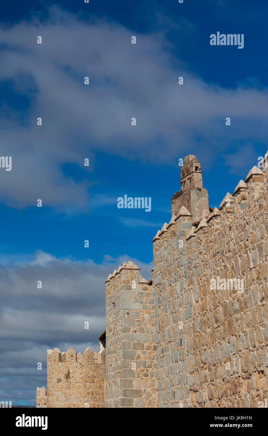 Spagna, Castilla y Leon Regione, Provincia di Avila, Avila, Las Murallas, mura Foto Stock
