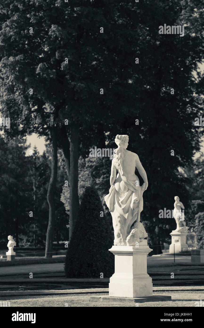 La Russia, San Pietroburgo, Pushkin-Tsarskoye Selo, palazzo motivi statua Foto Stock