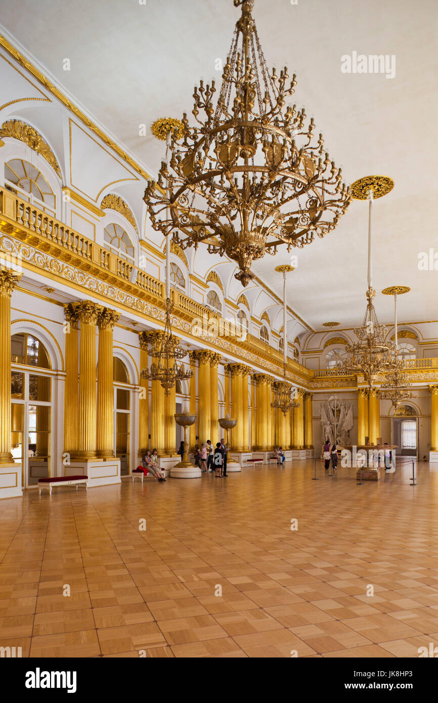 La Russia, San Pietroburgo, Centro Palazzo d'inverno, Museo Hermitage, stanza 191, La Grande Hall Foto Stock