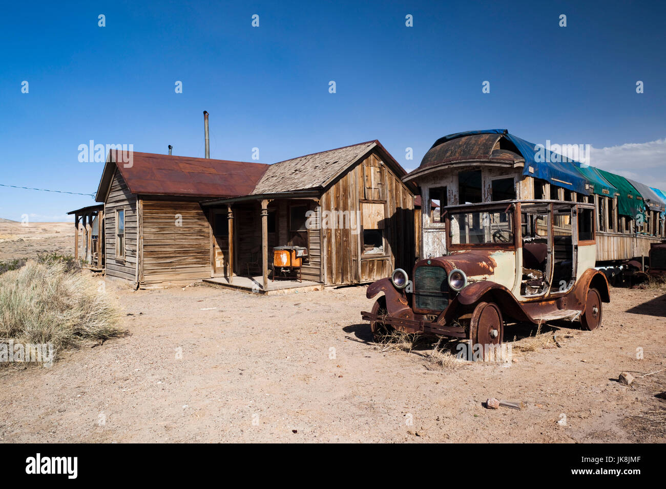 Stati Uniti d'America, Nevada, Grande Bacino, Goldfield, città fantasma Foto Stock