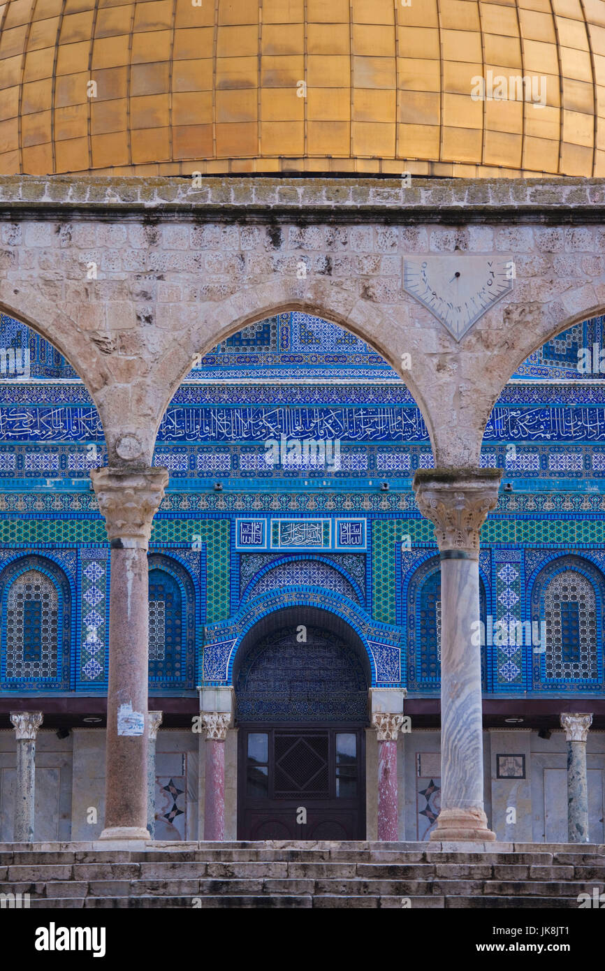 Israele, Gerusalemme, Montagna del Tempio e Cupola della roccia Foto Stock