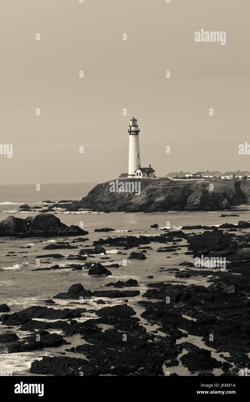 Stati Uniti, California, Central Coast, Pigeon Point, Pigeon Point Lighthouse Station State Historic Park Foto Stock