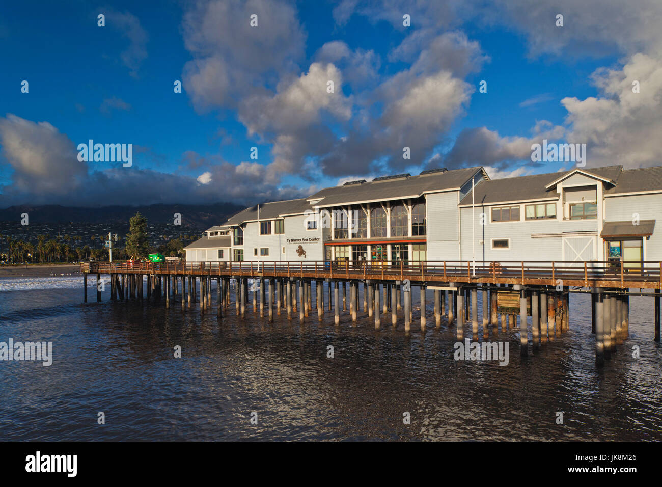 Stati Uniti d'America, la California, la California del Sud, Santa Barbara, Porto e Stearns Wharf Foto Stock