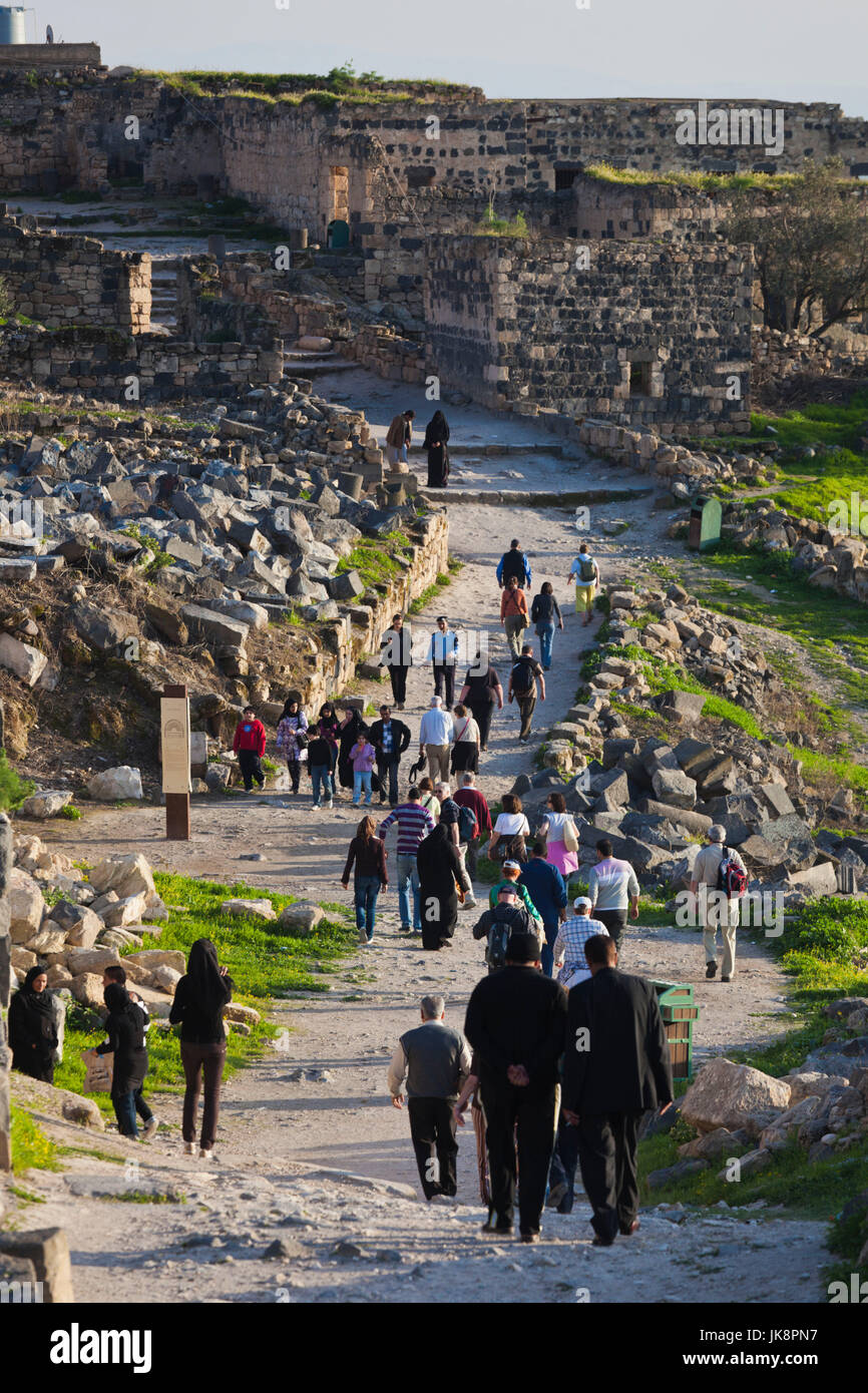 Giordania, Umm Qais-Gadara, resti di antiche ebraica e la città romana Foto Stock