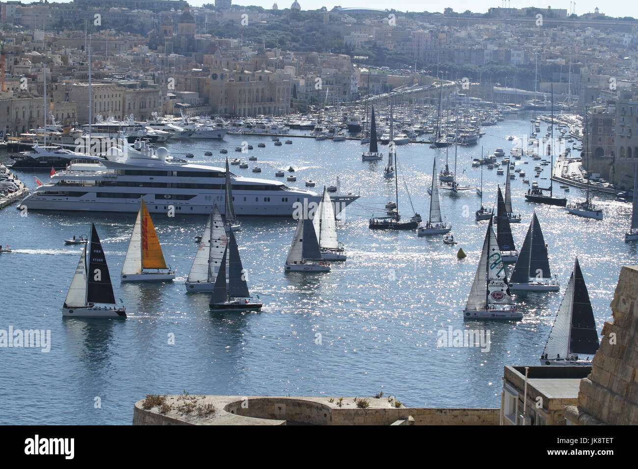 Yacht Race, Valletta Foto Stock