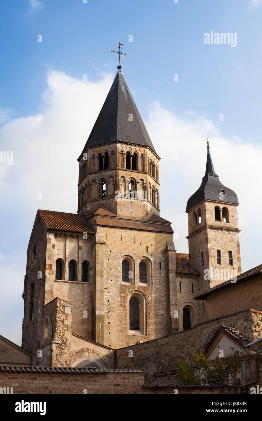 Francia, Saône-et-Loire Reparto, Regione Borgogna, Area Maconnais, Cluny, Abbazia di Cluny Foto Stock