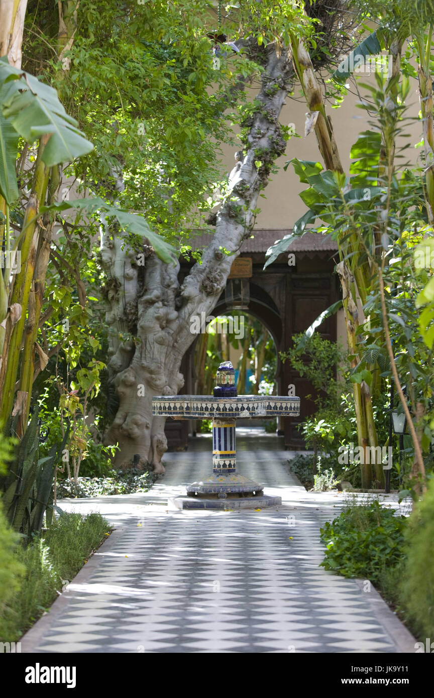 Marokko, Sous-Ebene, Taroudant, Hotel 'Palais Salam', Innenhof, Foto Stock