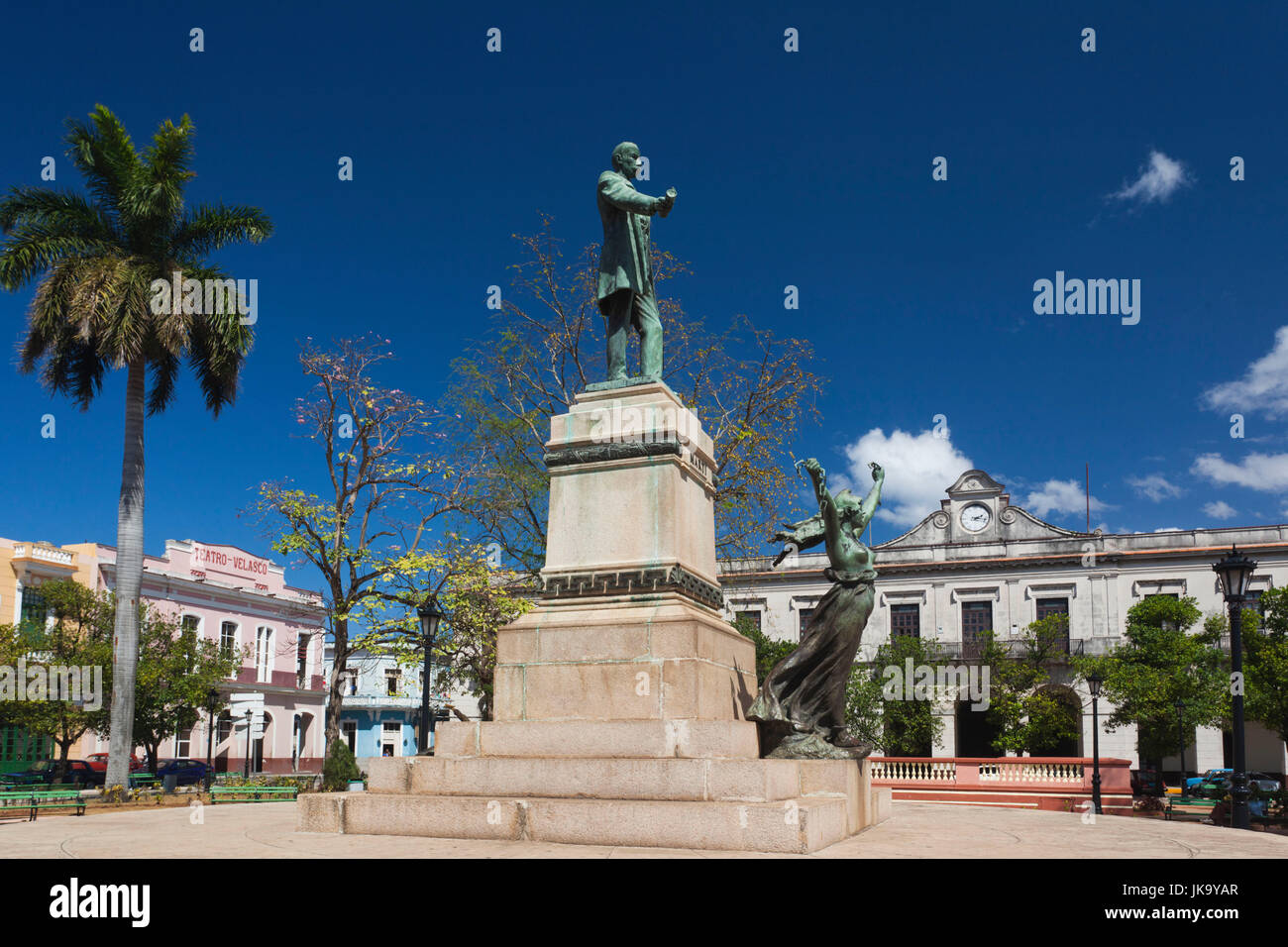 Cuba, provincia di Matanzas, Matanzas, Parque Libertad, Monumento a Jose Marti Foto Stock