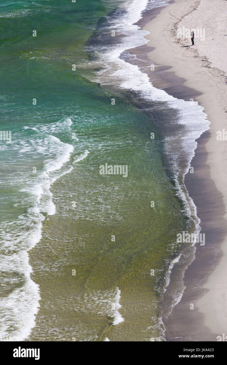 Francia, Corsica, Haute-Corse Reparto, Le Nebbio Regione, Plage de Ostriconi spiaggia, vista in elevazione Foto Stock