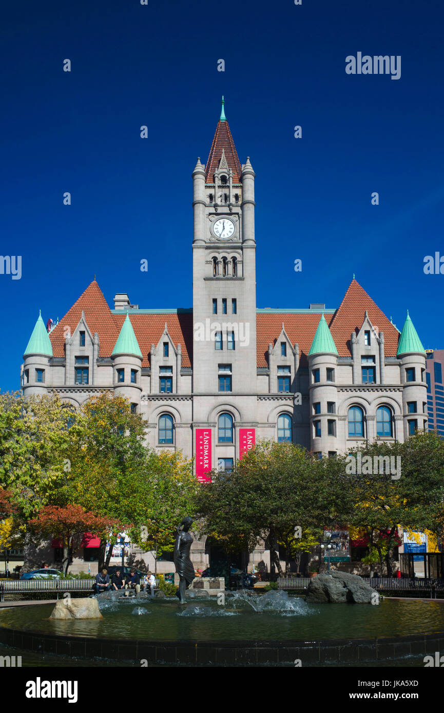 Stati Uniti d'America, Minnesota, Minneapolis, St. Paul, il Landmark Center, Ex Giudice Federale edificio, costruito nel 1902 Foto Stock