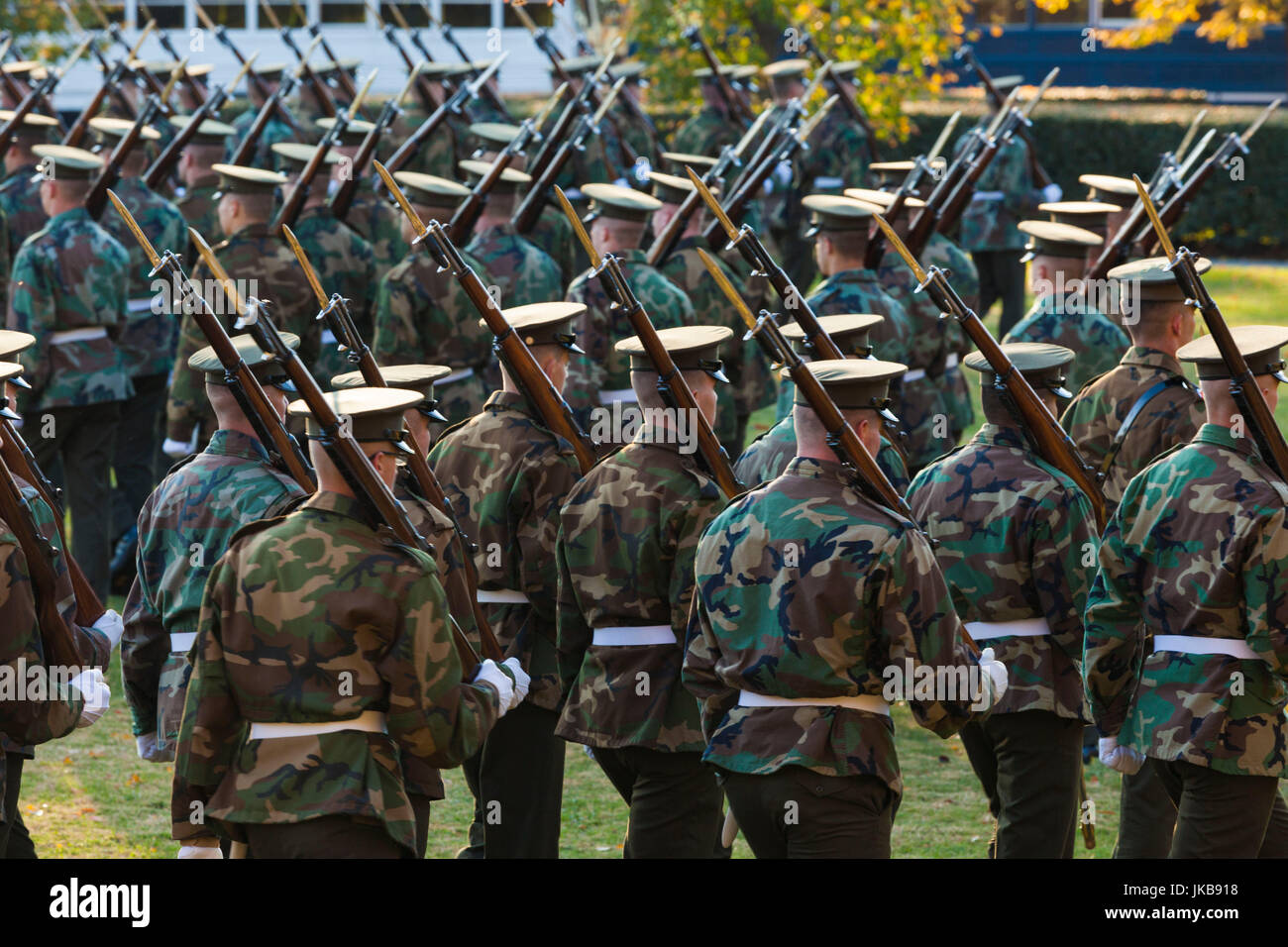 Stati Uniti d'America, Virginia, Arlington, Marines americani dall'Iwo Jima Memorial Foto Stock