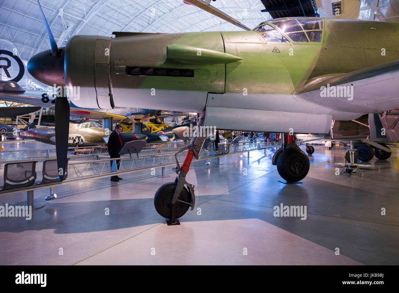 Stati Uniti d'America, Virginia, Herdon, Museo Nazionale dell'aria e dello spazio, Steven F. Udvar-Hazy Center, air museum, WW2-ser, tedesca Dornier 335 aereo da caccia Foto Stock