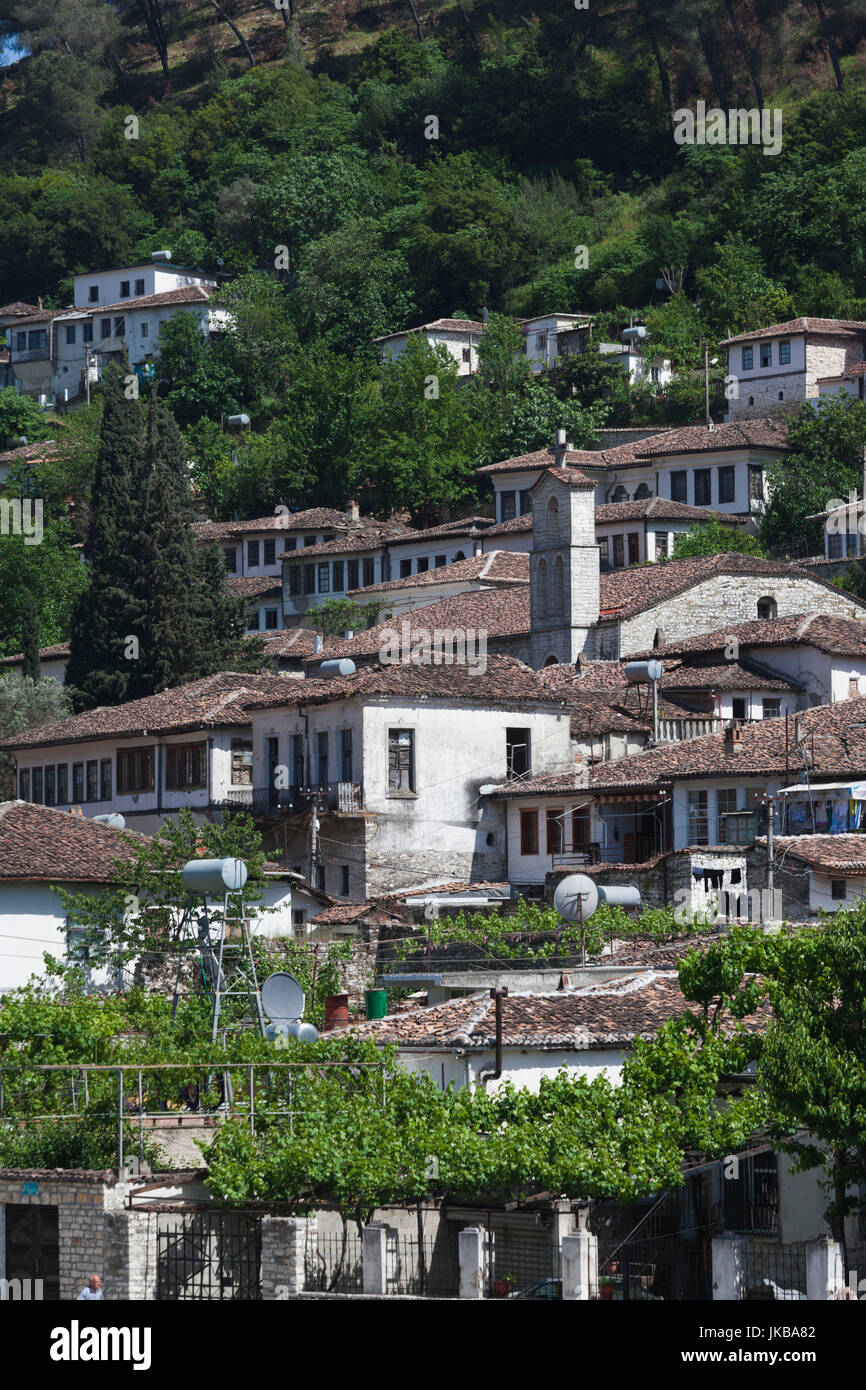 Albania, Berat, ottomano edifici dell'era Foto Stock