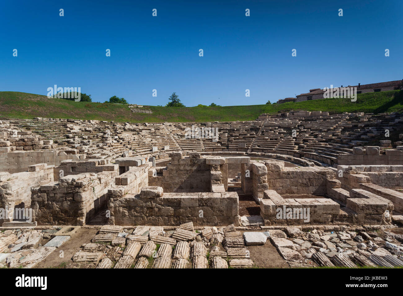 La Grecia, Regione di Tessaglia, Larissa, i ruderi della antica acropoli Foto Stock