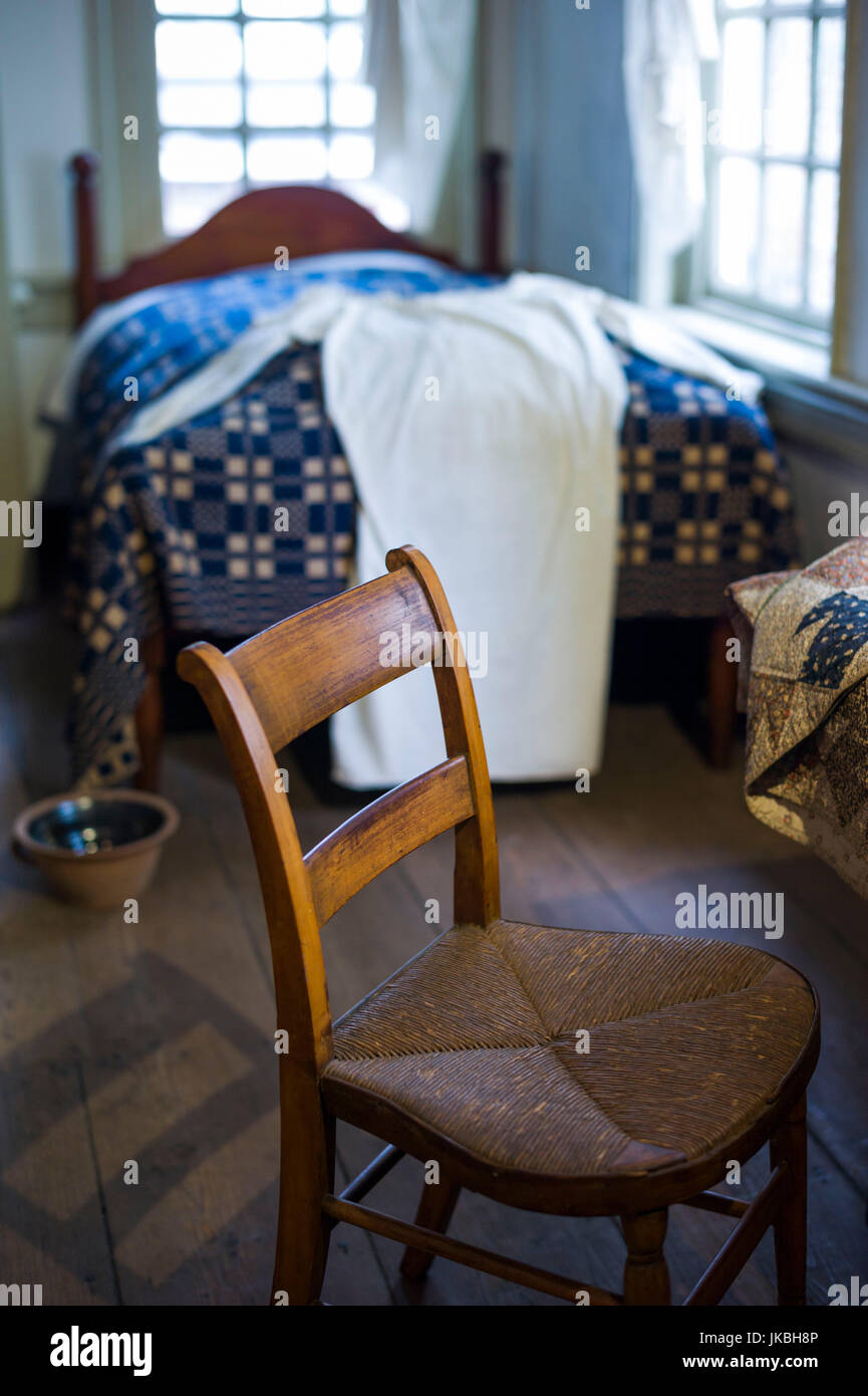 Stati Uniti d'America, Pennsylvania, Philadelphia, Betsy Ross House, interno Foto Stock