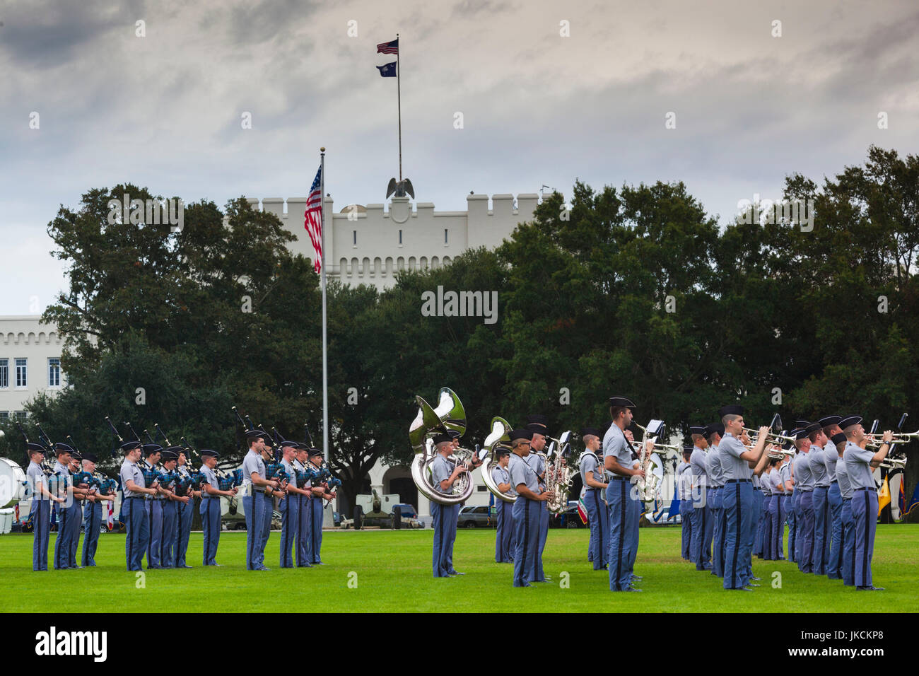Stati Uniti d'America, Sud Carolina, Charleston, la Cittadella, collegio militare, banda PRATICA NR Foto Stock