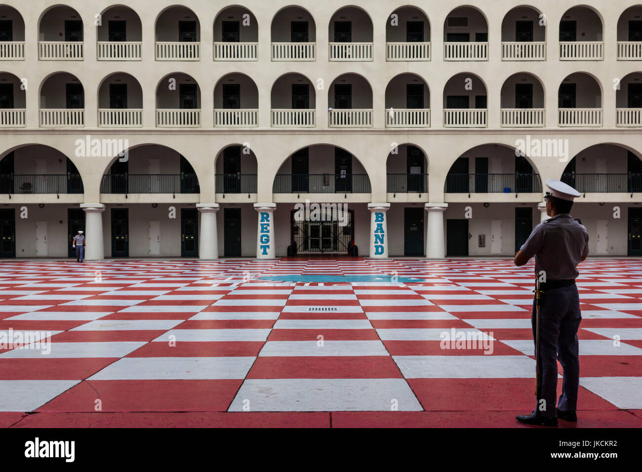 Stati Uniti d'America, Sud Carolina, Charleston, la Cittadella, collegio militare, residence hall Foto Stock