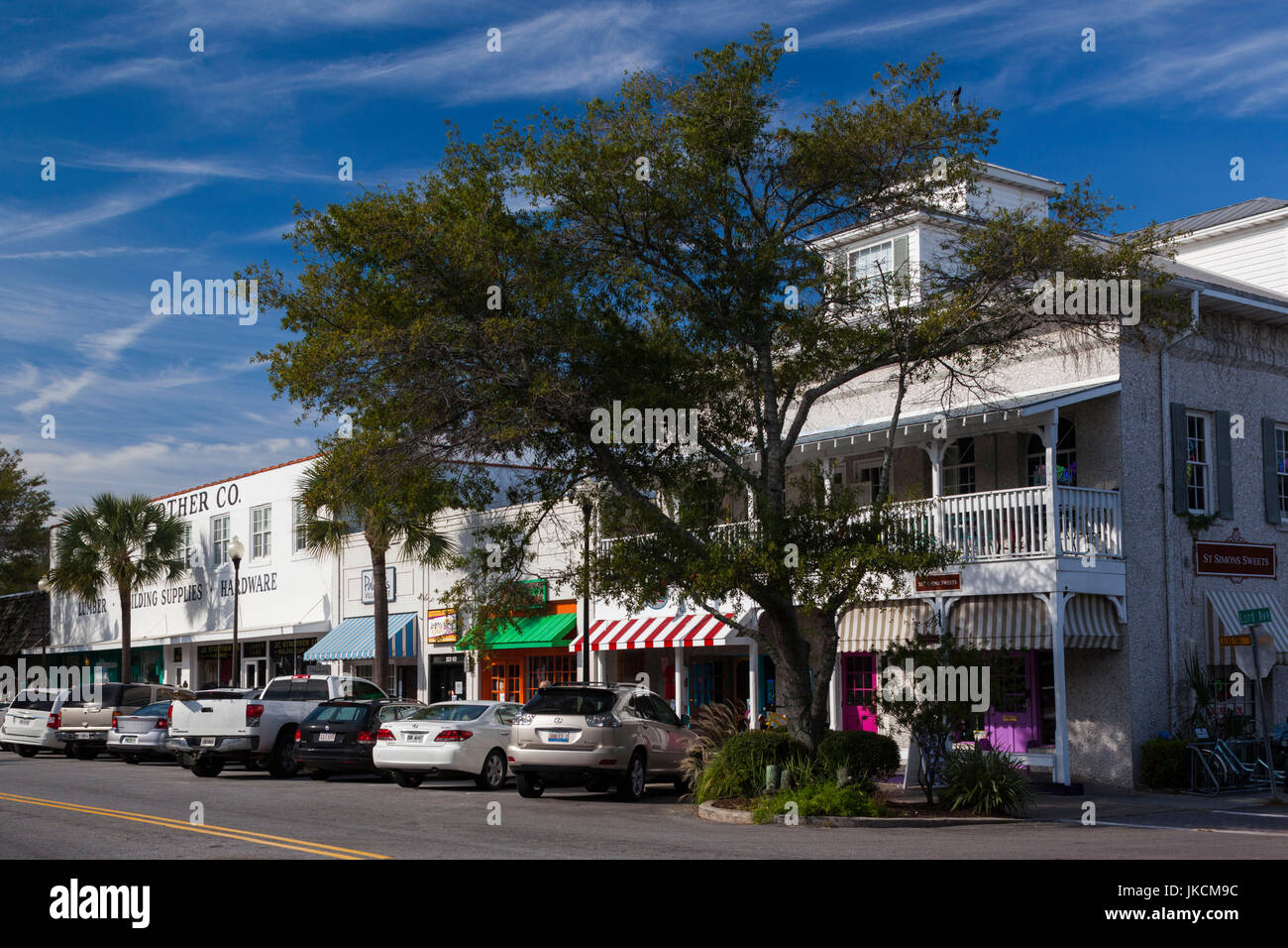 Stati Uniti d'America, Georgia, San Simons Island, centro di edifici Foto Stock