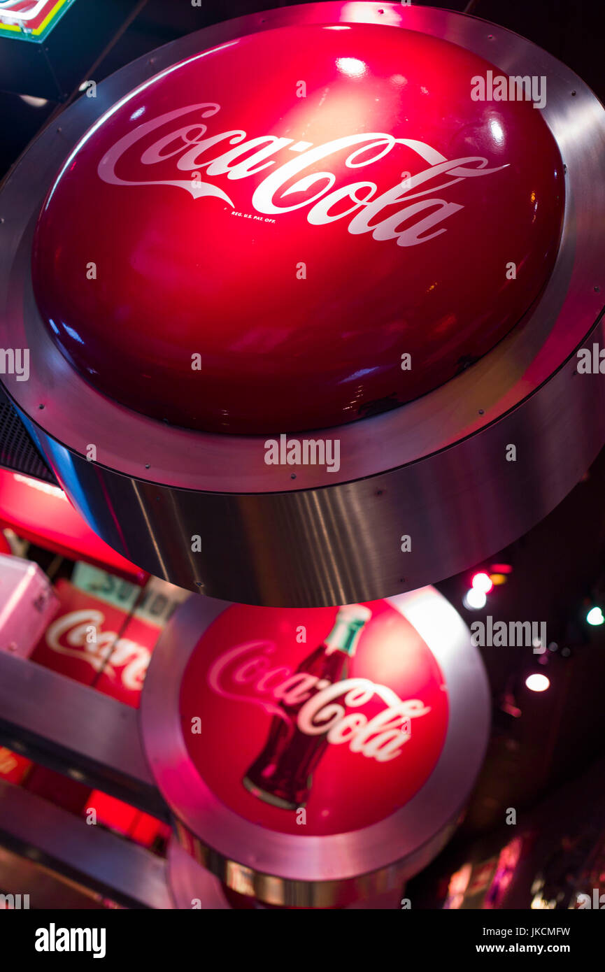 Stati Uniti d'America, Georgia, Atlanta, Coca Cola World, il Museo della Coca Cola, interno Foto Stock