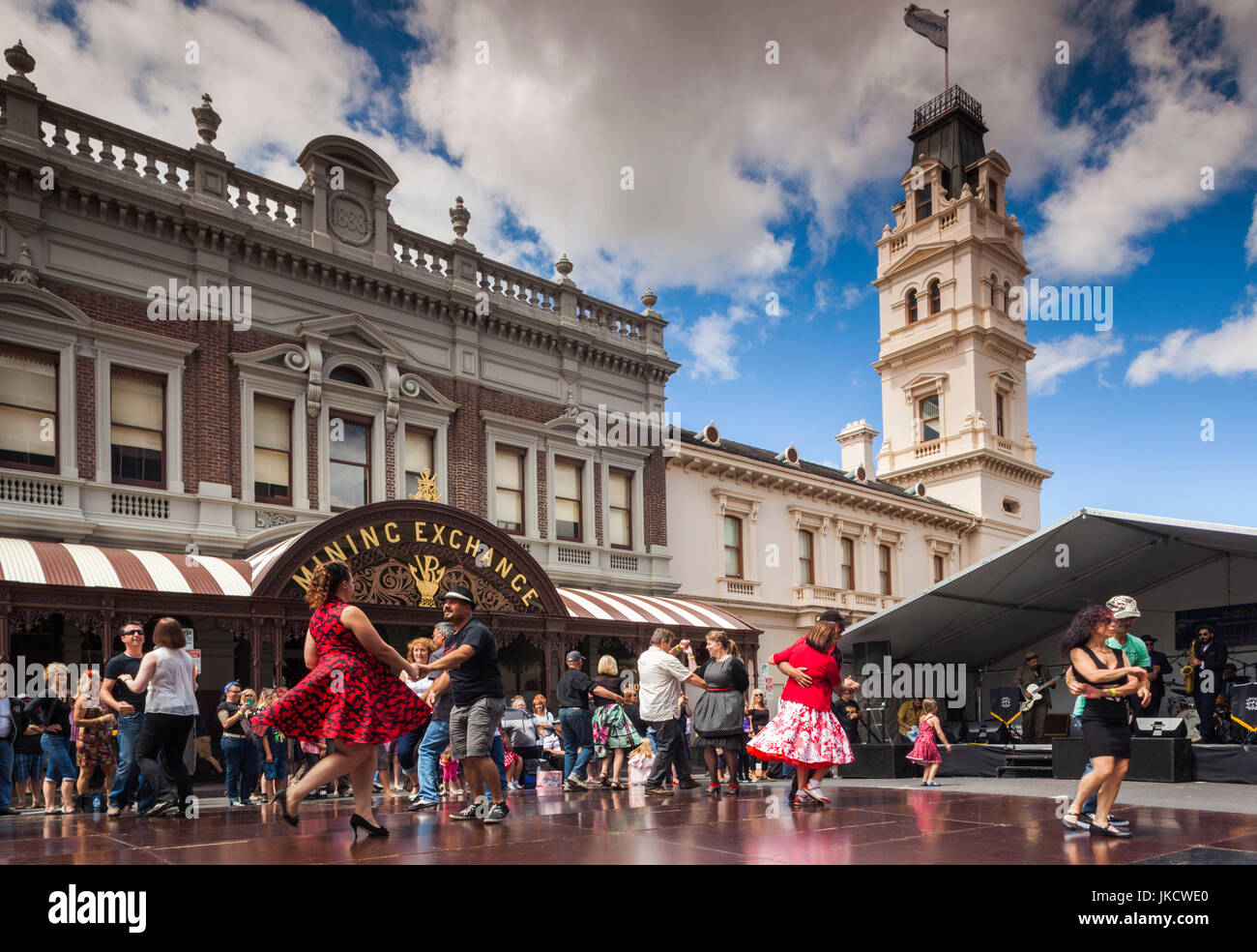 Australia, Victoria, VIC, Ballarat Ballarat Beat Rockabilly Festival, ballerini, NR Foto Stock