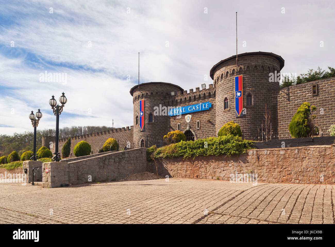 Australia, Victoria, VIC, Leigh Creek, Kryal Castle, replica midieval castle Foto Stock