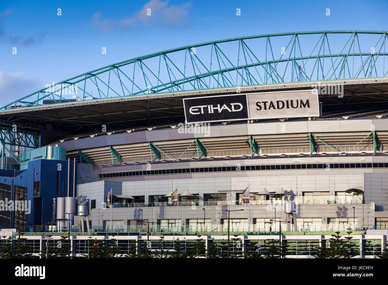Australia, Victoria, VIC, Melbourne, Docklands, sul Porto Victoria Harbour Town, Complesso Etihad Stadium Foto Stock