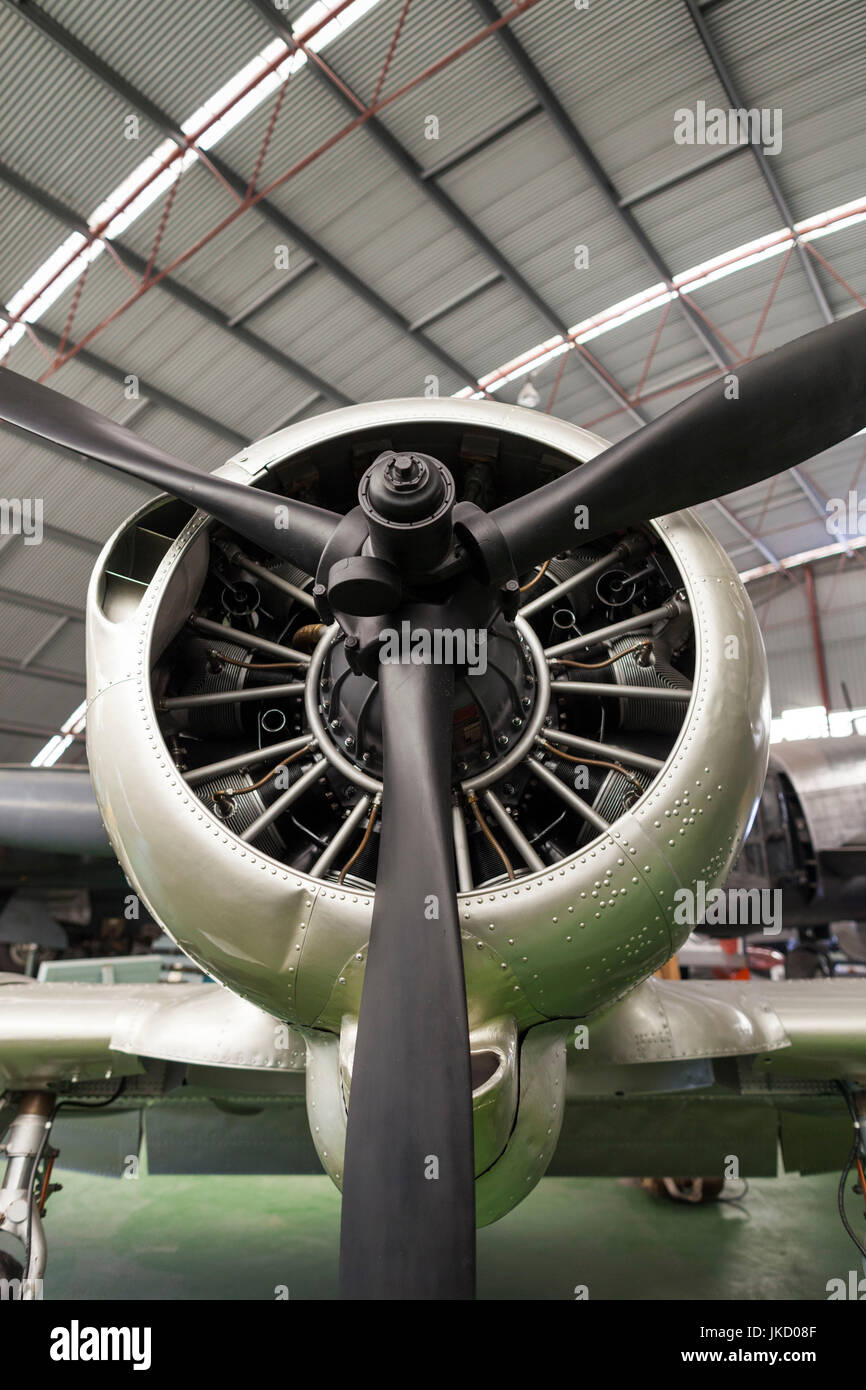 Australia, Australia occidentale, Bull Creek, RAAF Aviation Heritage Museum, WW2-SER CA-16 Wirraway Mk. III degli aerei da caccia Foto Stock