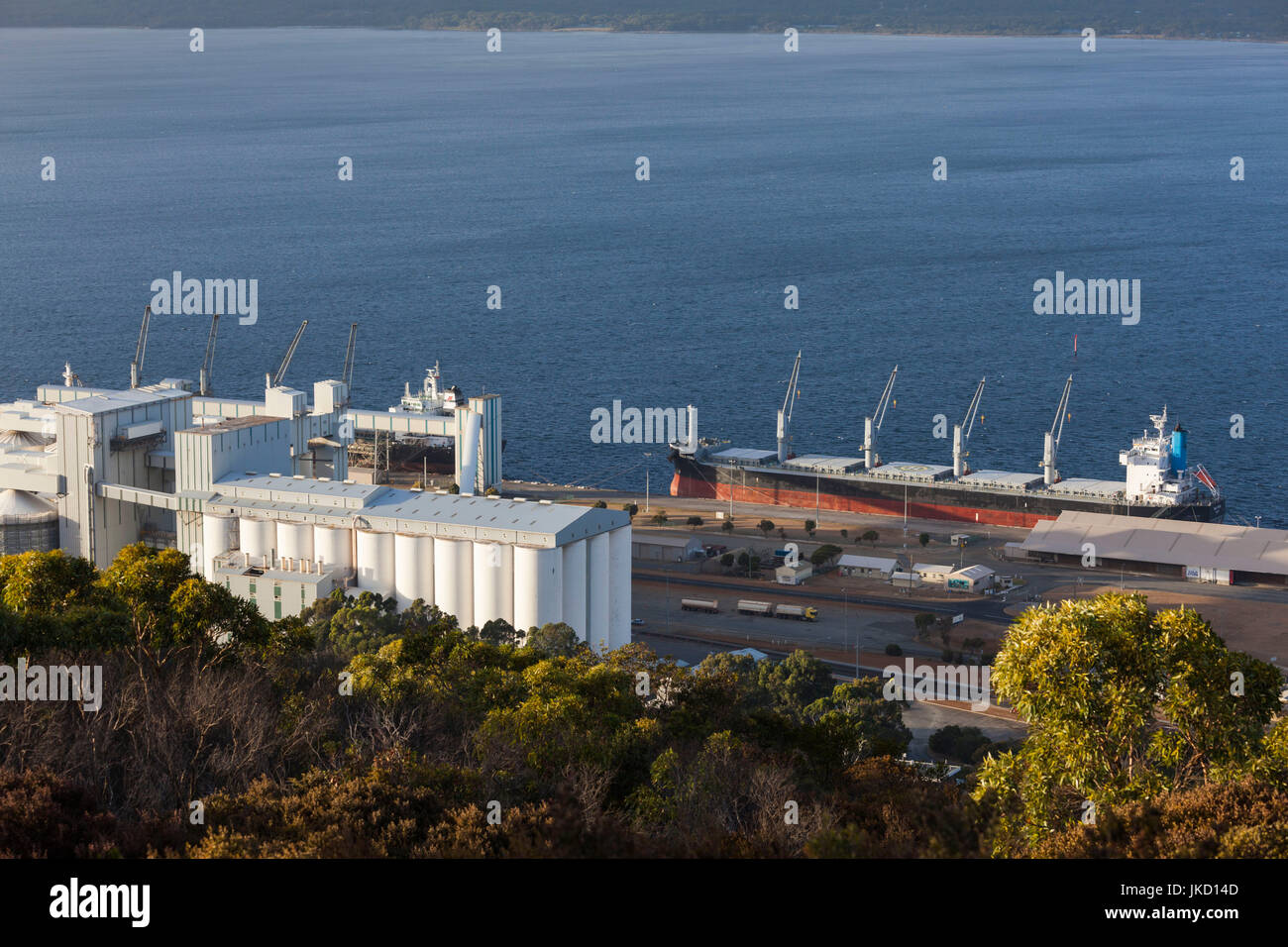 Australia, Western Australia, Sud-ovest, Albany, elevati vista porte da Mt. Clarence Foto Stock