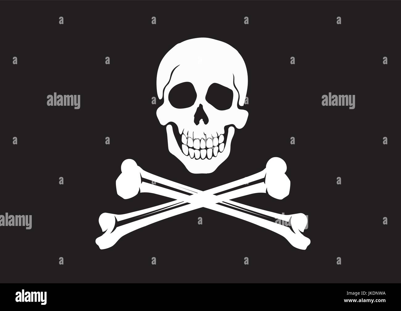 Jolly Roger Bandiera Illustrazione Vettoriale