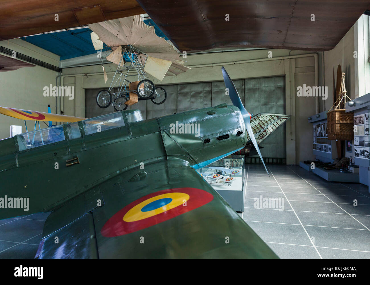 La Romania, Bucarest, National Military Museum, italiano-costruito, Nardi FN-305 WW2-ser fighter Foto Stock