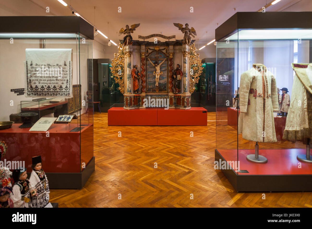 La Romania, Transilvania, Sibiu, Casa Teutsch, Chiesa Museo di tedeschi etnici in Romania, interno Foto Stock