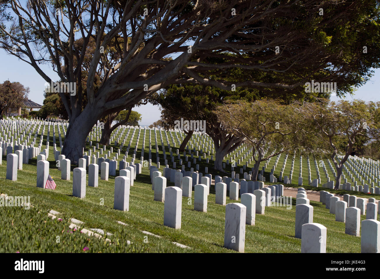 Fort Rosecrans Cimitero Nazionale, Point Loma, San Diego, California, Stati Uniti d'America Foto Stock