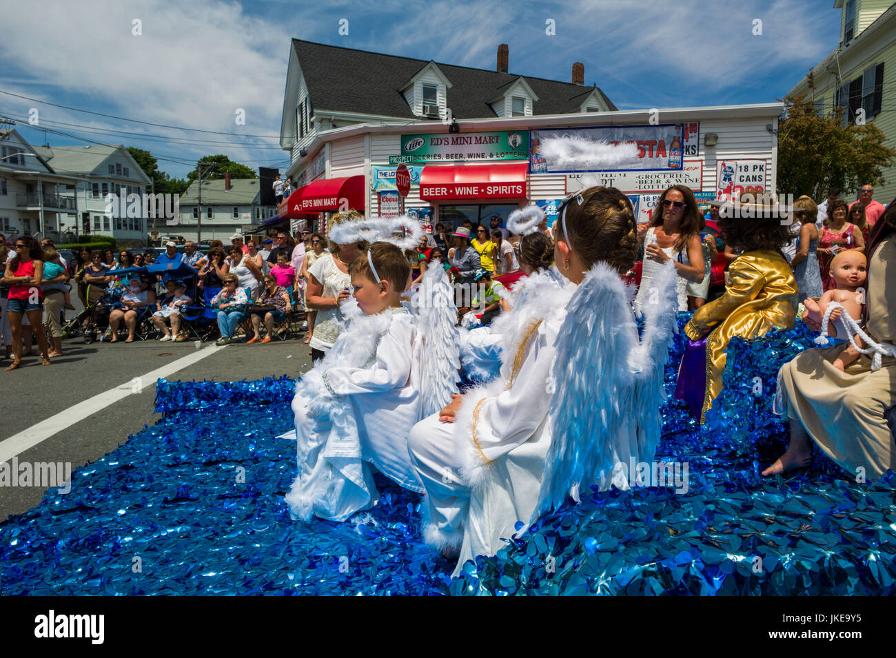 Stati Uniti d'America, Massachusetts, Cape Ann, Gloucester, San Pietro Fiesta, Festival per onorare il santo patrono dei pescatori, America's più antico Porto Marittimo Foto Stock