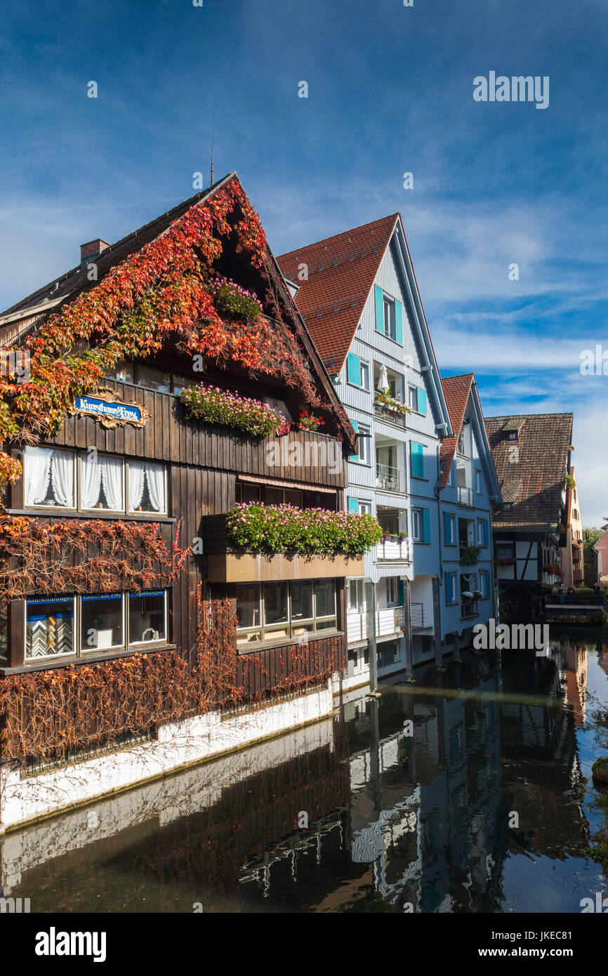 Germania Baden-Wuerttemberg, Ulm, edifici fo il Fischerviertel, pescatori trimestre Foto Stock