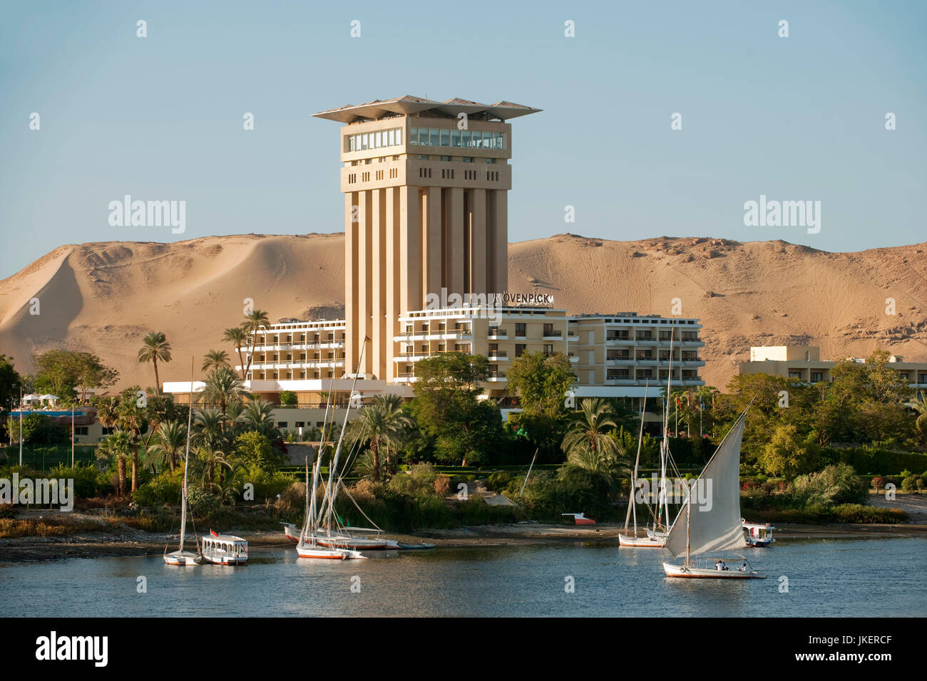 Ägypten, Assuan, Hotel Mövenpick Resort Aswan auf Isola Elefantina Foto Stock