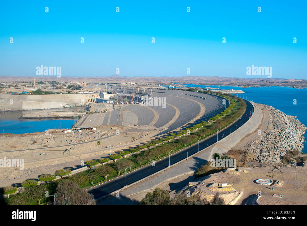 Aegypten ha, Assuan, Assuan-Staudamm, Foto Stock