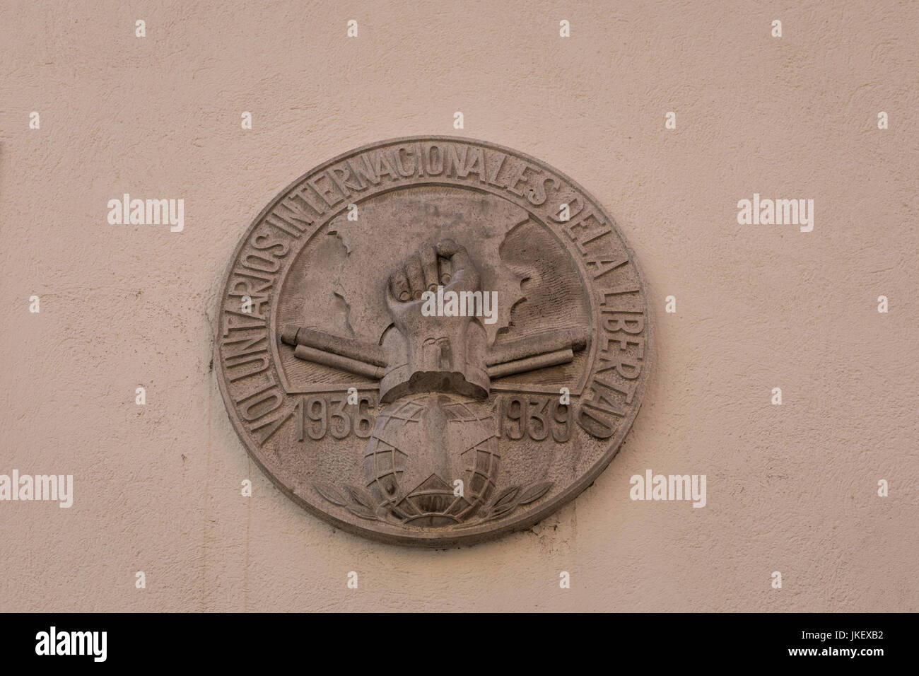 Memoriale di combattenti volontari nella Guerra Civile Spagnola, Koper, Slovenia Foto Stock