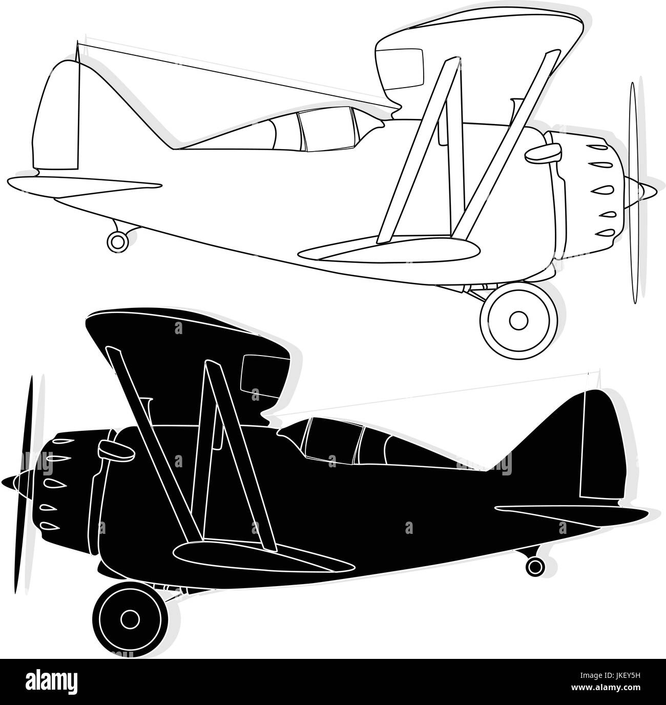 Un piano bi isolato su sky. Bella illustrazione. Illustrazione Vettoriale